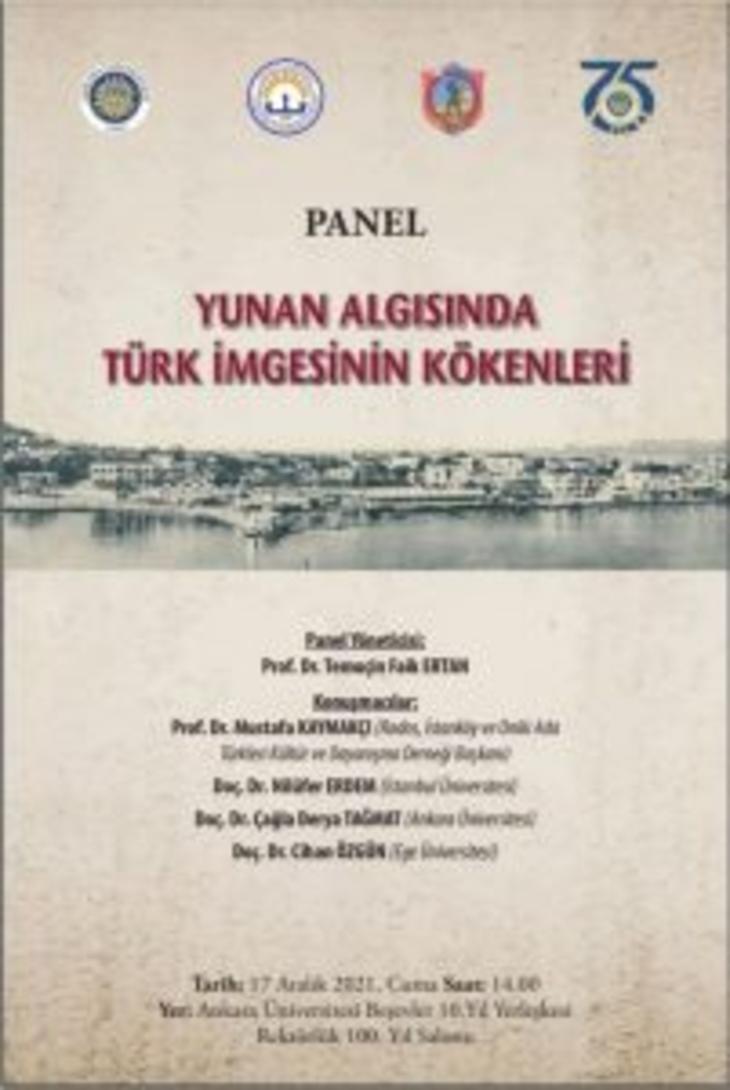 ROİSDER, Ankara'da 'Yunan Algısında Türk İmgesinin Kökenleri' Panelini Düzenliyor.